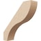 Ekena Millwork 3-inch W x 12-inch D x 12-inch H Geneva Rough Cedar Woodgrain TimberThane Knee Brace, Primed BRCUR03X12X12GNVRCPR - alternate 1